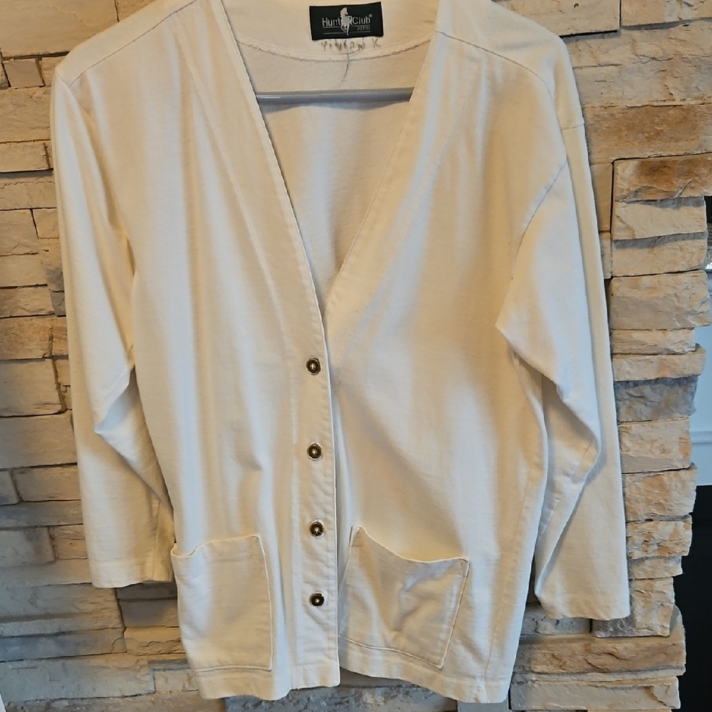 Hunt Club White Cardigan